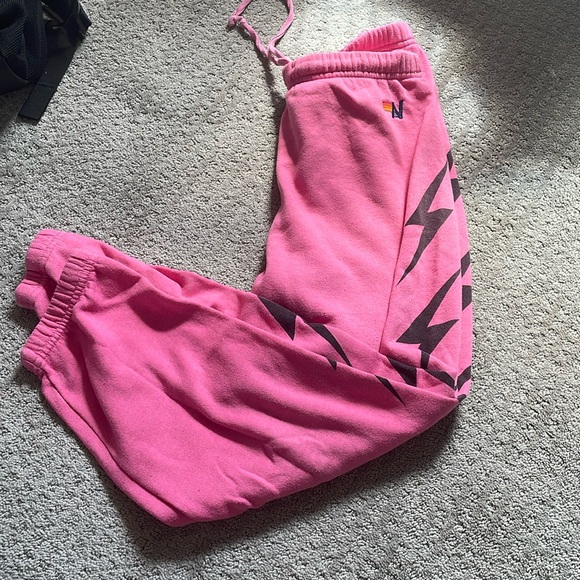 Aviator Nation Pants - aviator nation limited edition lightning bolt sweatpants